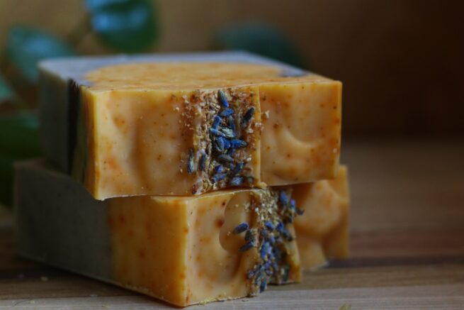 Orange + Lavender All Natural Soap Bar - Image 3