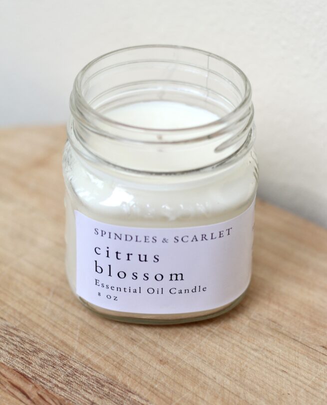 Citrus Blossom Essential Oil Candle - Image 5