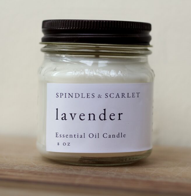 Lavender Essential Oil Candle - Image 4