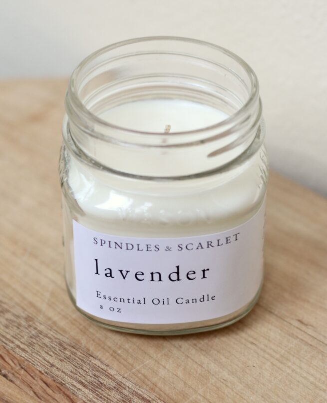 Lavender Essential Oil Candle - Image 5