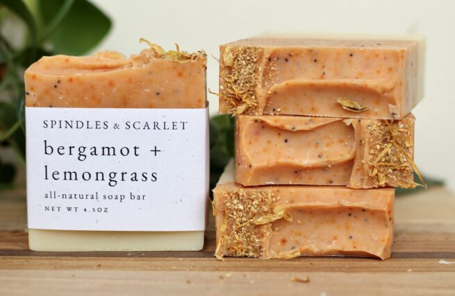 Bergamot + Lemongrass All-Natural Soap Bar - Image 3