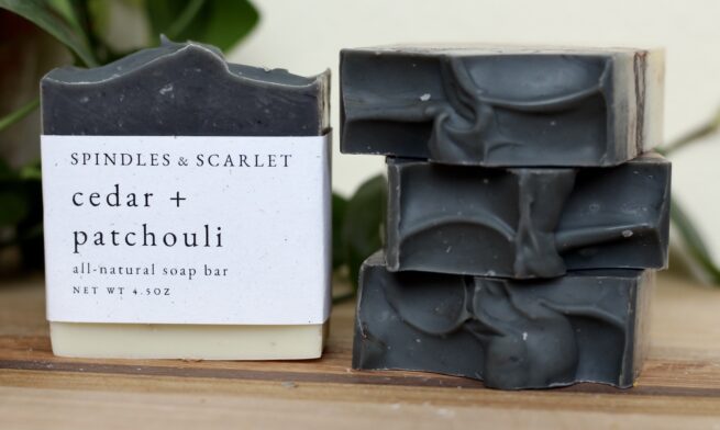 Cedar + Patchouli All-Natural Soap Bar - Image 2