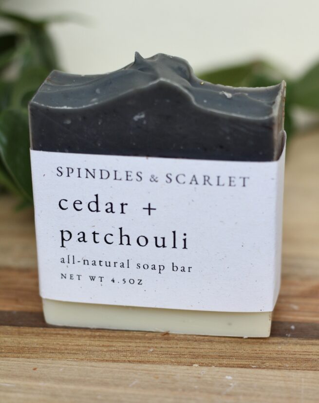 Cedar + Patchouli All-Natural Soap Bar - Image 4