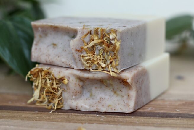 Lavender + Bergamot All-Natural Soap Bar - Image 2