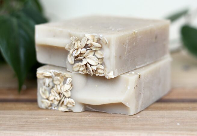 Oatmeal + Honey All-Natural Soap Bar - Image 3